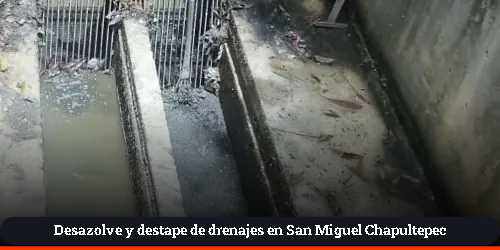 Vaciado de carcamos en San Miguel Chapultepec