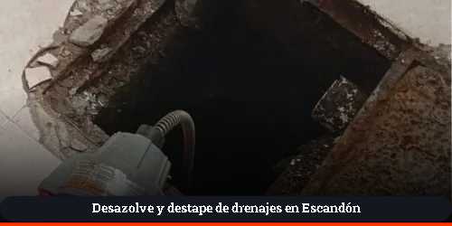 desazolve de registros sanitarios en Escandón