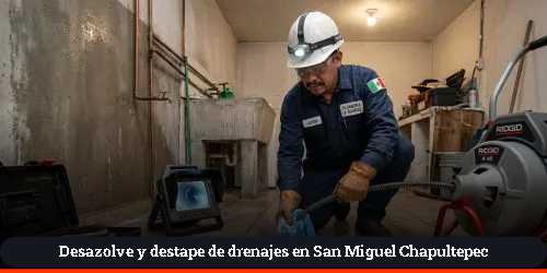 Desazolves comerciales y en negocios en San Miguel Chapultepec