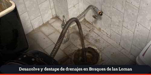 limpieza de alcanterillado y redes sanitarias en bosques de las lomas