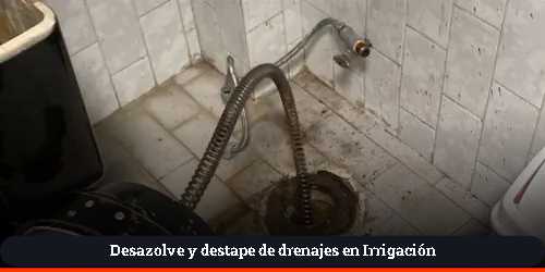 limpieza de alcanterillado y redes sanitarias en irrigación