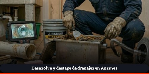 limpieza de trampas de grasa en anzures