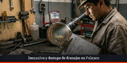 Diagnóstico técnico e inspección de tuberías sanitarias en Polanco