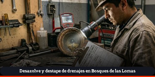 mantenimientos de drenajes programados en bosques de chapultepec