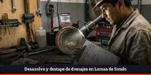 mantenimientos de drenajes programados en Lomas de Sotelo
