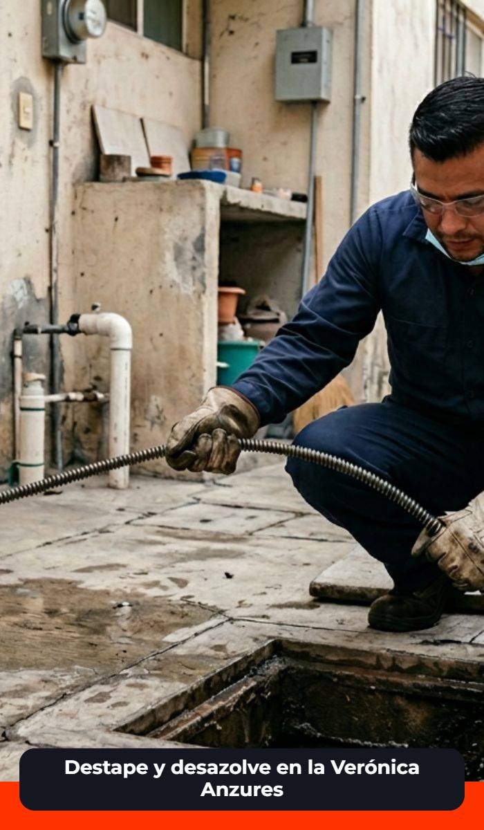Servicio de destape en la veronica anzures