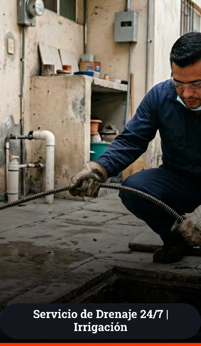 servicio de desazolve de drenaje en irrigación