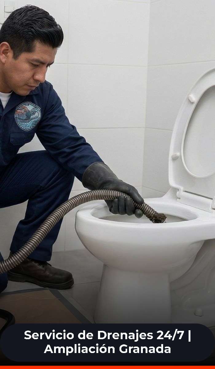 servicio de destape de drenaje en Ampliación Granada