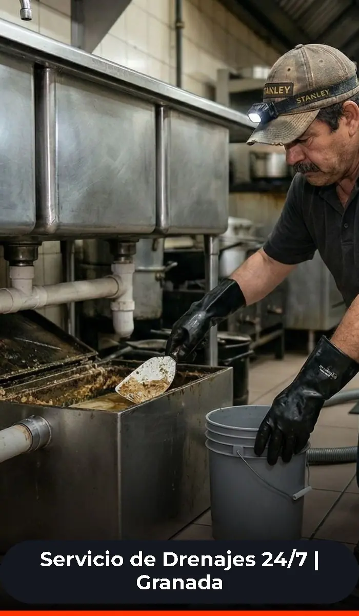 Limpieza y desazolve de trampas de grasa para restaurantes en Granada