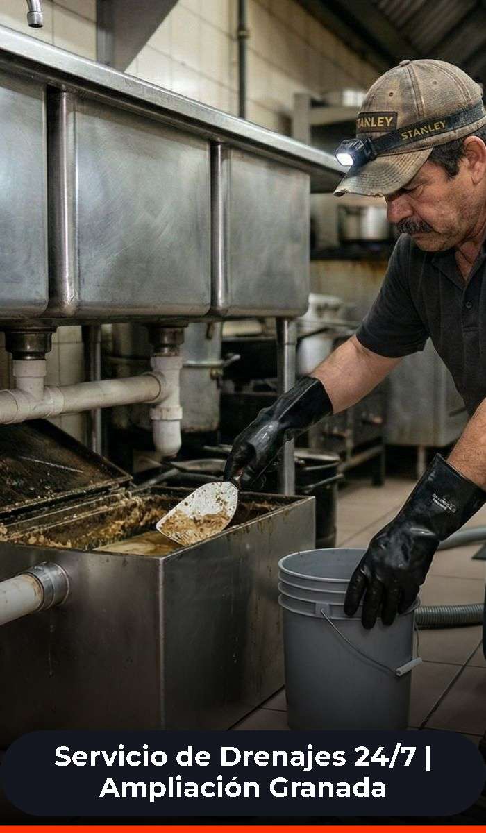 Limpieza y desazolve de trampas de grasa para restaurantes en Ampliación Granada
