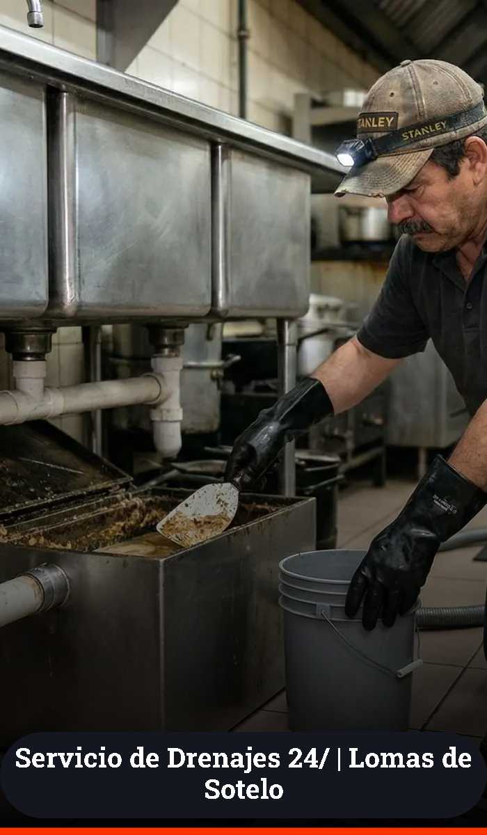 Limpieza y desazolve de trampas de grasa para restaurantes en Lomas de Sotelo