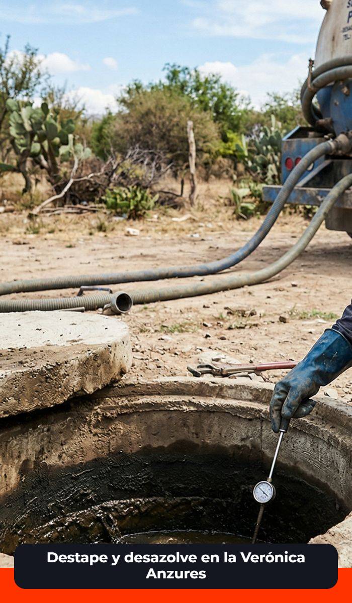Servicio de drenajes en la veronica anzures