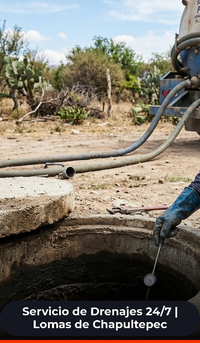 Servicios de drenajes en lomas de chapultepec