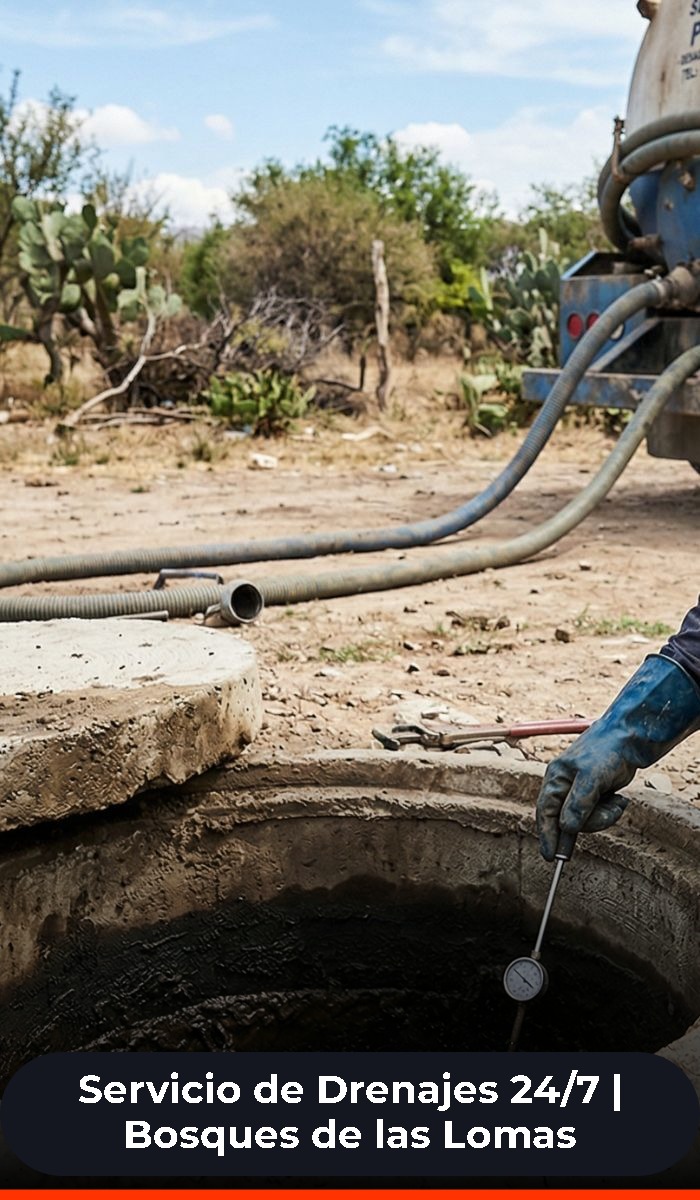 Servicios de drenajes en bosques de las lomas