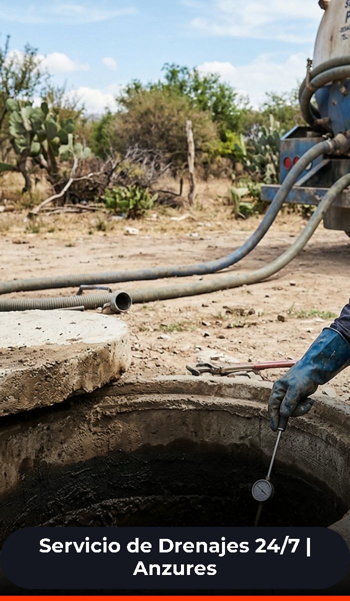 Servicios de drenajes en Anzures