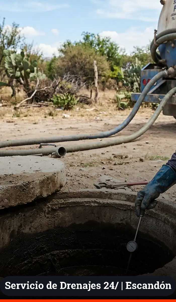 Servicios de drenajes en Escandón