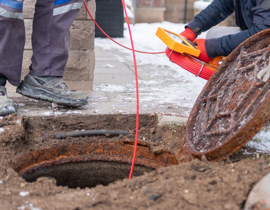 Mantenimiento preventivo de alcantarillado con bomba