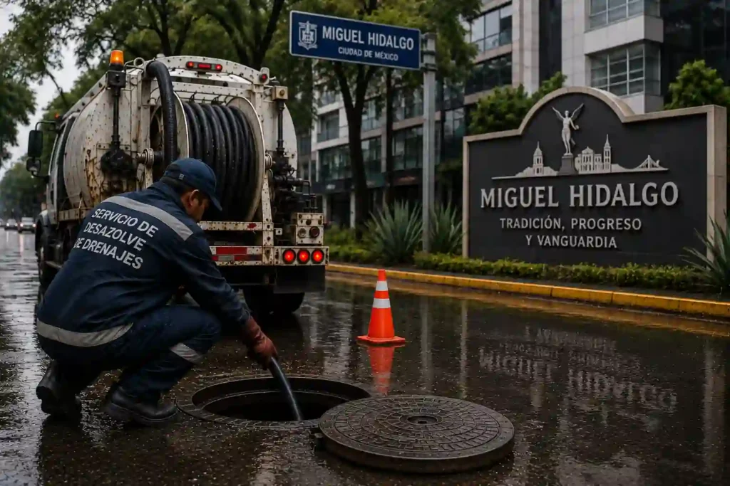 Servicio de Desazolve de Drenaje en Miguel Hidalgo