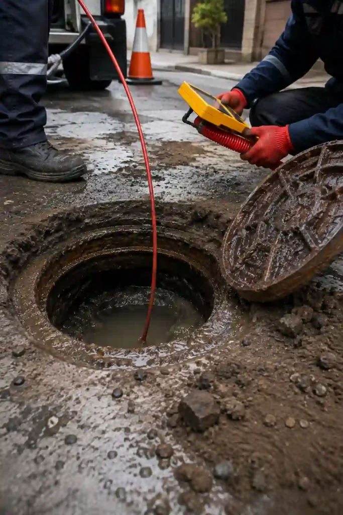 Mantenimiento preventivo de alcantarillado con bomba en Tlalpan